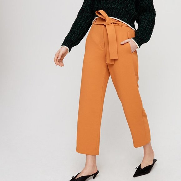 Wilfred Pants - Wilfred Belted Tie-Front High-Waisted Pants 2